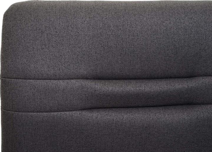 Produktbild Swisshandel24 Sitzbank, Esszimmerbank Bank Polsterbank, Rückenlehne Stoff/Textil Edelstahl gebürstet - grau-braun (180 cm)