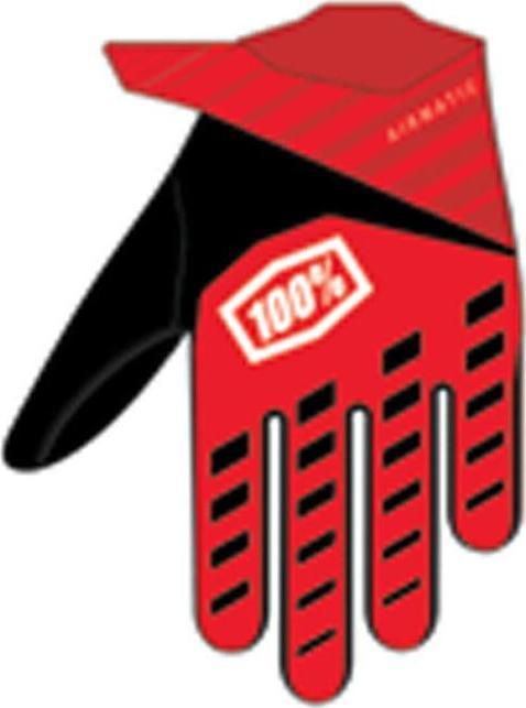 100% Gants Airmatic Youth rouge-noir KL (L)