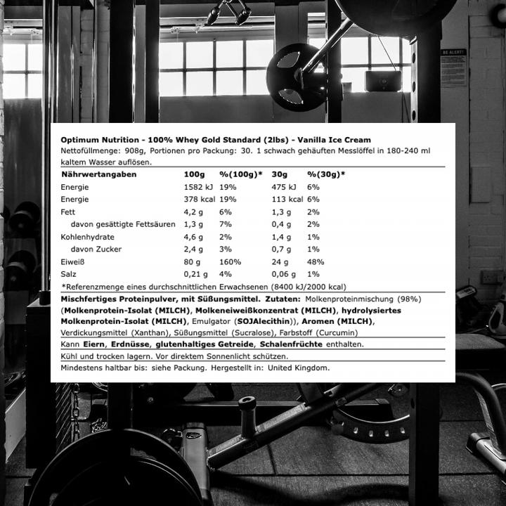 Produktbild Optimum Nutrition 100% Whey Gold Standard (Vanille, 1 Stk., 908 g)