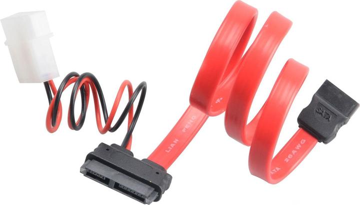Akasa SATA Kombokabel Slimline zu SATA / Molex