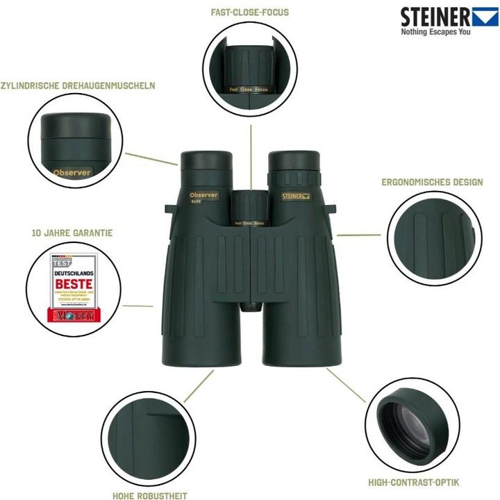 Actual product image Steiner Binoculars Observer 8x56 (8 x, 56 mm)