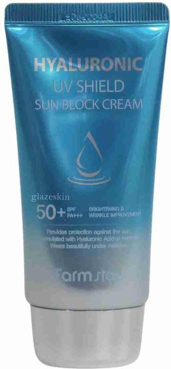 Actual product image Farm Stay Hyaluronic UV Shield Sun Block Cream (Suntan cream, SPF 50+, 70 ml)