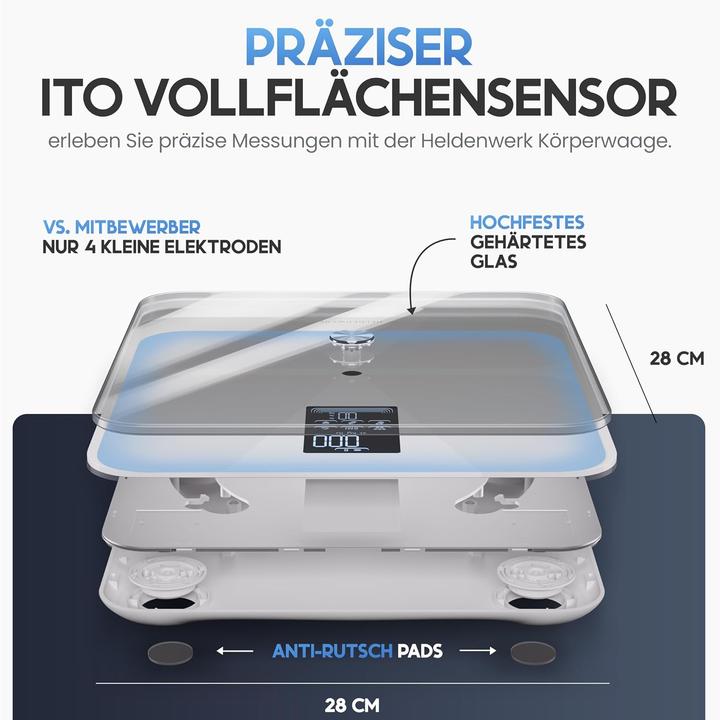 Image du produit Heldenwerk Körperfettwaage (180 kg)