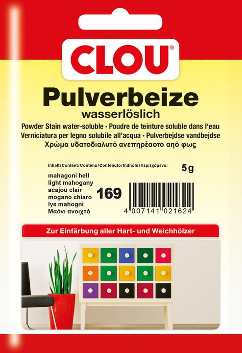 Image du produit Clou Tache d'eau 169 (Lumière en acajou)