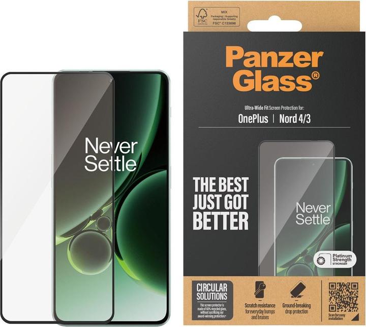 Image du produit PanzerGlass Protecteur d'écran OnePlus Nord 4 | 3 | Ultra-Wide Fit (1 pièce(s), OnePlus Nord 3, OnePlus Nord 4)
