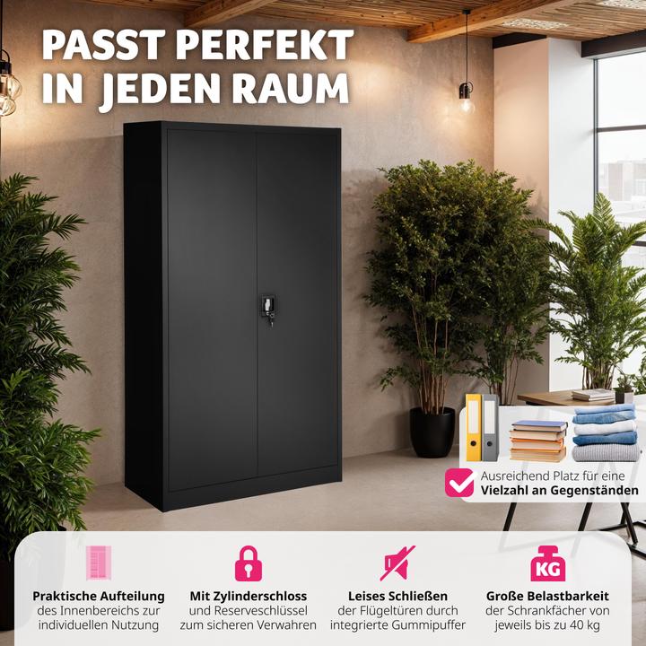 Actual product image tectake Filing cabinet (180 x 80 x 40 cm)