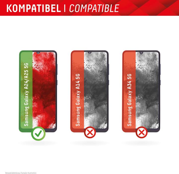 Actual product image Displex Real Glass, 2D Panzerglas (1 Piece, Samsung Galaxy A24, Samsung Galaxy A25 5G)
