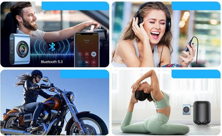 Image du produit Joyroom Récepteur Bluetooth 5.3 AUX JR-CB1 (gris) (Récepteur)