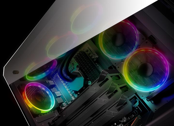 Actual product image Compucase Cougar Puritas RGB - Tower - ATX - without power supply unit (ATX, mATX, Mini-ITX)
