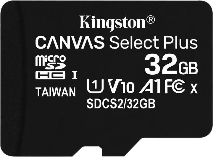 Immagine prodotto Kingston Canvas Select Plus (32 GB, microSDHC, U1, UHS-I)