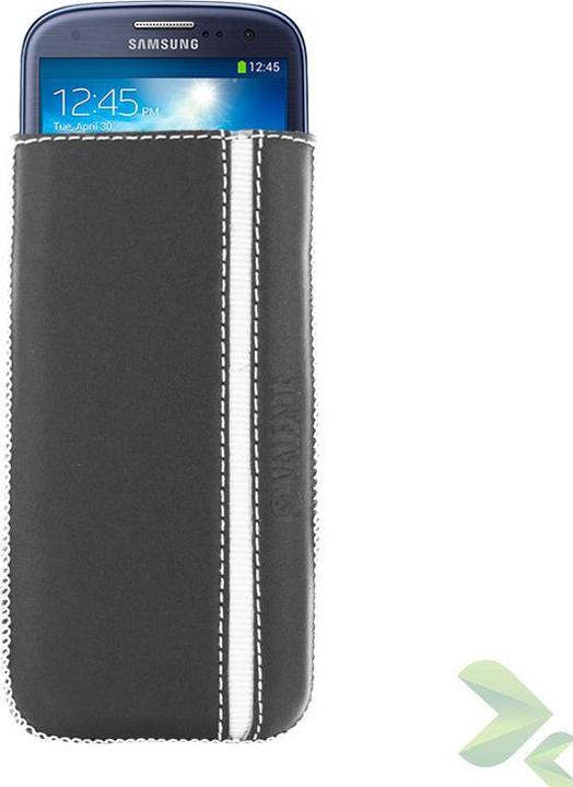 Immagine prodotto Valenta Valensija Pocket Stripe Valensiją - Raudonplaukė Samsung Galaxy S4/s Iii, Htc One ir kita (juoda) (Mora Q10, Nokia Lumia 925, Nokia Lumia 900, Alcatel One Touch Fire, Acer Liquid S1, Samsung Galaxy Nexus, Samsung Galaxy S4, Huawei Ascend G510, Mora Z10, Optimus 4X HD, Sony Xperia T, Samsung Galaxy Core 2, Sony Xperia Z, Samsung Galaxy S III)