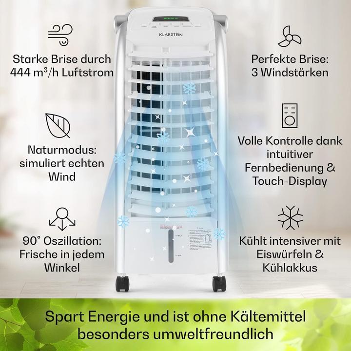 Valeurs nutritives et ingrédients Klarstein Climatisation sans tuyau d'évacuation Blanc
