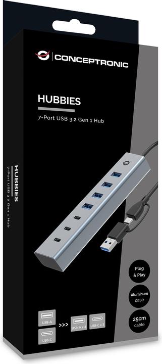 Immagine prodotto Conceptronic HUBBIES20G (USB-C, 7 Porti)