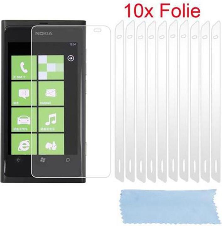 Productafbeelding Cadorabo 10x beschermende folie (1 Stuk, Nokia Lumia 800)