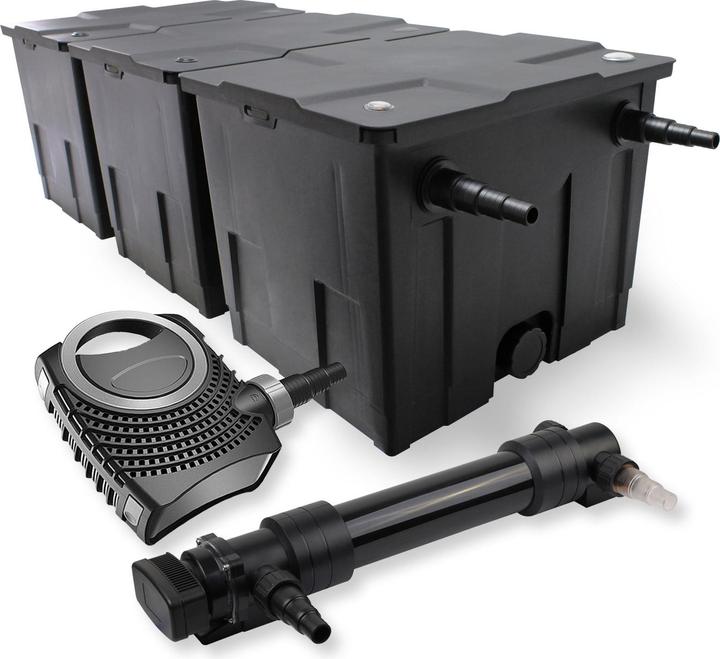 Actual product image SunSun 3-chamber Filter Set 90000l 36W UVC 6er Pond Clarifier NEO10000 80W Pump