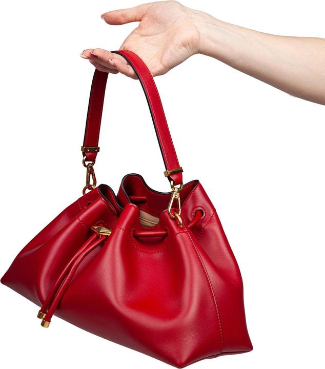 Produktbild Jimmy Choo bucket bag in red color leather