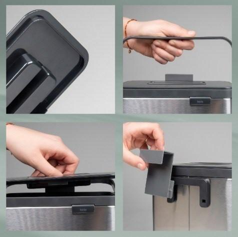 Actual product image Kela Silberner Plata Biomüllcontainer