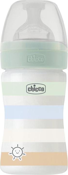 Produktbild Chicco Babyfläschchen, PP, 0% BPA, 150 ml, physiologischer Sauger Silikon, 1 Loch, langsamer Fluss, GREEN - (150 ml)