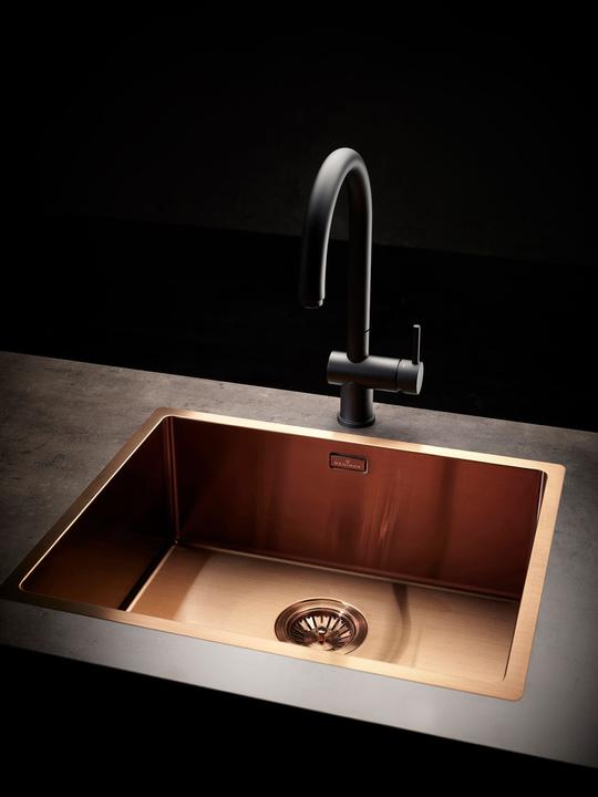 Actual product image Reginox Stainless Steel Fitting, Yampa Black 22x38.5 cm R31704