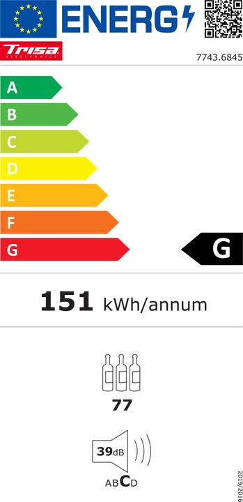 Etichetta energetica Trisa 191L Doppia Zona