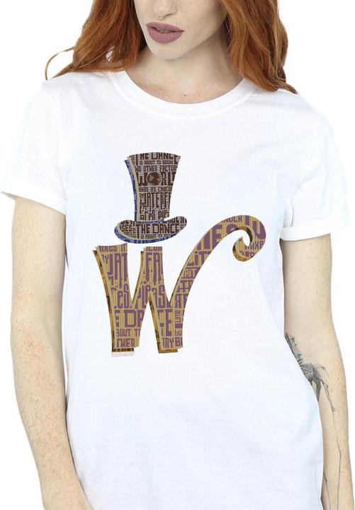Produktbild Willy Wonka & the Chocolate Factory W Logo Hat TShirt (4XL)