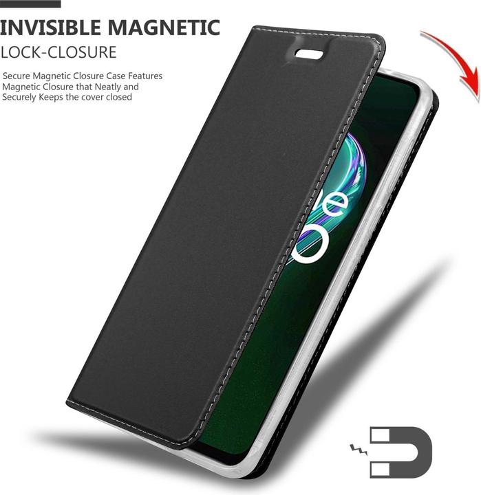 Produktbild Cadorabo Classy Book Hülle für Realme 9 5G / 9 PRO / V25 / Q5 / OnePlus Nord CE 2 LITE 5G (Realme 9 Pro+, Vivo V25, OnePlus Nord CE 2 Lite 5G)