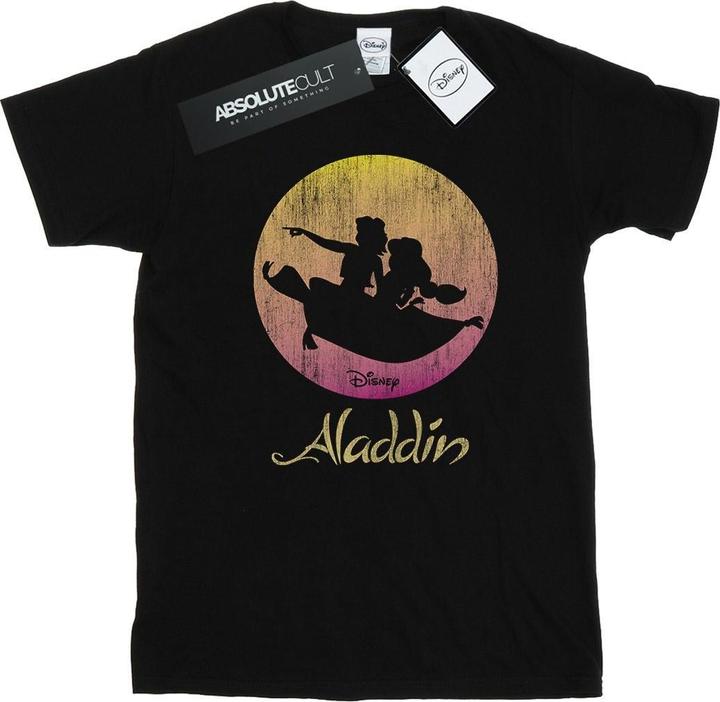 Actual product image Disney Mens Aladdin Flying Sunset T-Shirt (S)