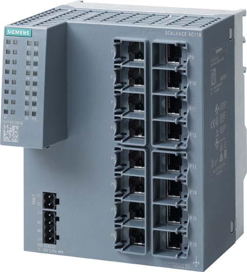 Actual product image Siemens SIEM 6GK5116-0BA00-2AC2 SCALANCE XC116, 16x 10/100MBit/s RJ45 ports