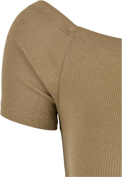 Actual product image Urban Classics Ladies Off Shoulder Rib Tee (L)