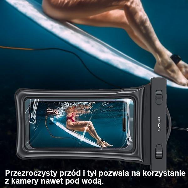 Actual product image Usams Waterproof smartphone protective cover (Universal)