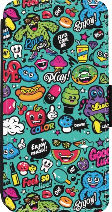 Actual product image PhoneLook Coque Wallet noir Cartoons old school (Apple iPhone 14 Pro Max)