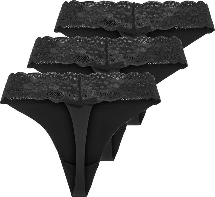 Actual product image Only Onlchloe Lace S.S Thong 3-Pack Acc Noos (XS, pack of 3)
