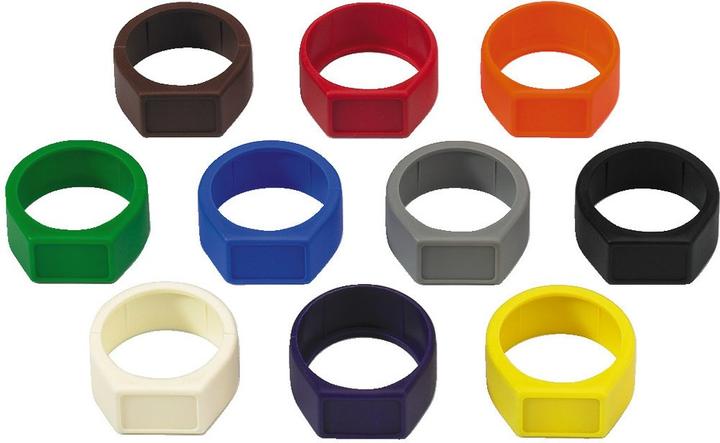 Produktbild Neutrik Kodierring XCR-SET Schwarz, Braun, Rot, Orange, Gelb, Grün, Blau, Violett, Grau, Weiss 10 St.