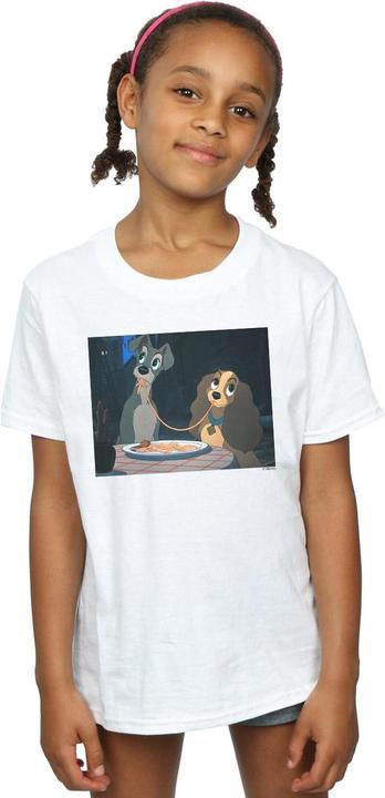 Immagine prodotto Disney Lady And The Tramp Spaghetti Slurp Maglietta Ragazze (128)