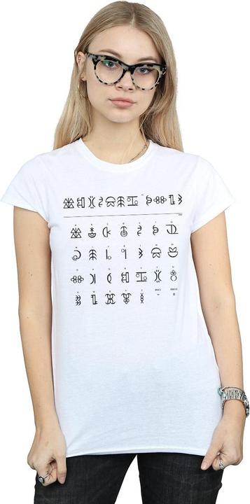 Immagine prodotto Disney Artemis Fowl Gnommish Alphabet Maglietta Donna (XXL)
