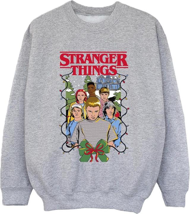 Actual product image Netflix Boys Stranger Things Christmas Poster Sweatshirt (128)