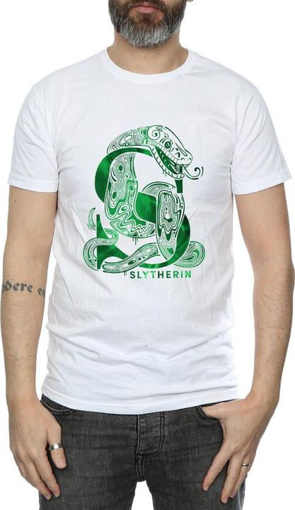 Actual product image Mens Slytherin Snake T-Shirt (S)