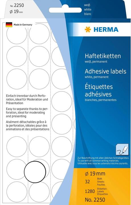 Actual product image HERMA Marking points