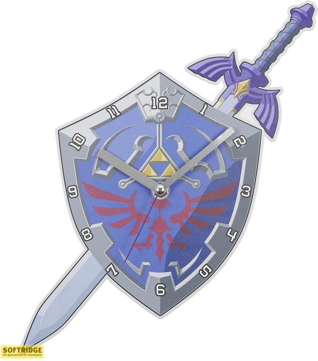 Actual product image Nintendo Wall Clock: The Legend of Zelda - Hylia Shield & Master Sword