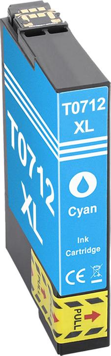 Produktbild Plutoos Epson T0712 Patrone XXL kompatibel, Cyan C 13 T 07124011 (C)