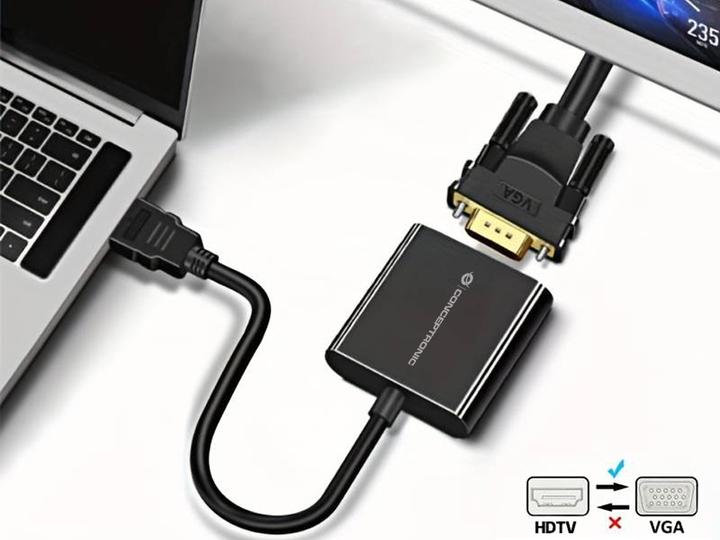Actual product image Conceptronic Adapter HDMI -> VGA 1080P 60Hz 0.25m bw (HDMI, 25 cm)