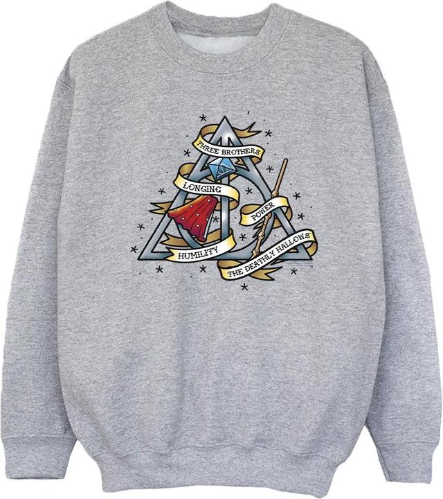 Actual product image Girls The Deathly Hallows Sweatshirt (140, 146)