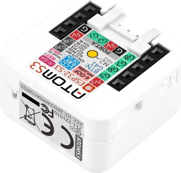 Image du produit M5Stack Kit de développement AtomS3 avec écran couleur 0,85 pouce