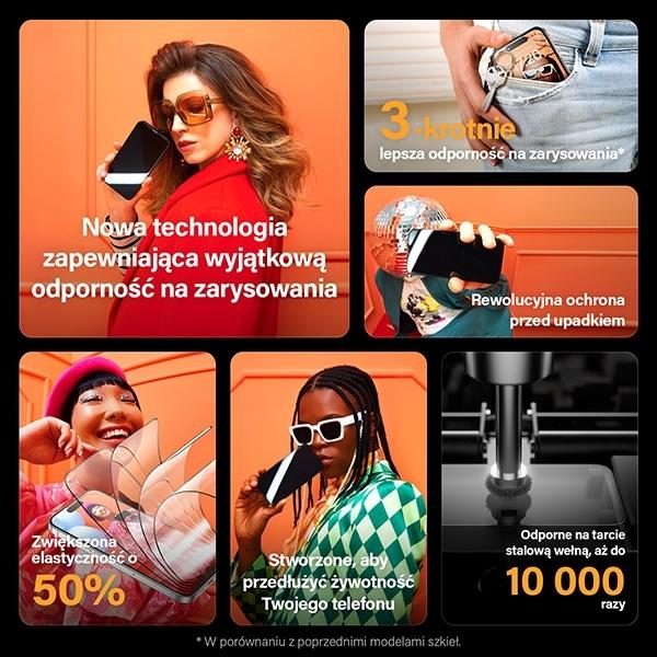 Actual product image PanzerGlass Privacy Screen Protector Ultra-Wide Fit w. EasyAlig. (1 Piece, Apple iPhone 15)