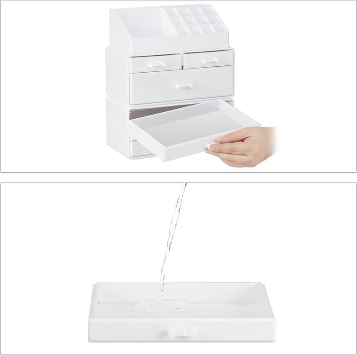 Actual product image Relaxdays Cosmetic Organiser with 6 Drawers