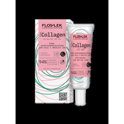 Immagine prodotto Floslek Fito Collagene Crema Antirughe Occhi e Labbra Crema Antirughe Sotto gli Occhi e le Labbra (30 ml, Giorno + Notte)