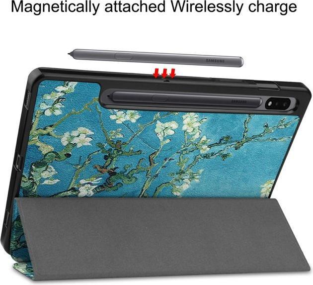 Actual product image MU Style Triple folding cover with pattern (Galaxy Tab S7)