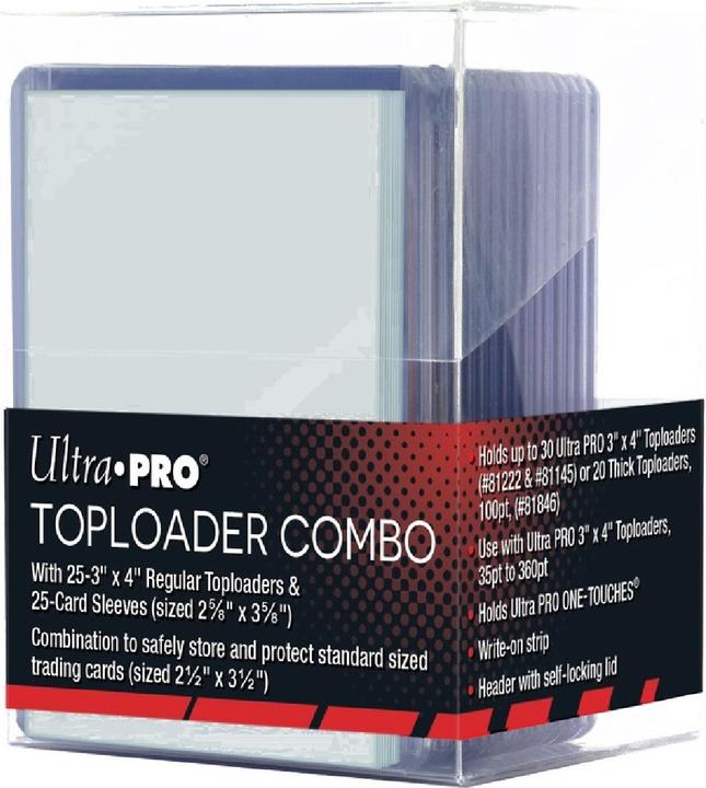 Image du produit Ultra Pro Toploader Deck Box Combo (incl. 25 Regular Toploader & 25 So