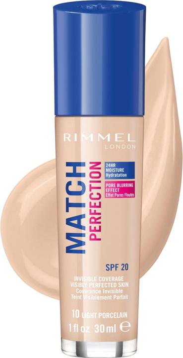 Produktbild Rimmel London Match Perfection SPF20 (010 Light Porcelain)