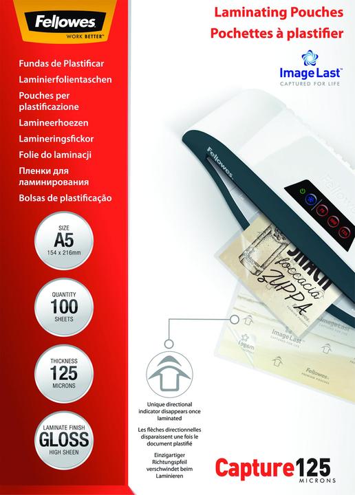 Produktbild Fellowes Capture 125 (A5, 100 Stück, 125 µm)